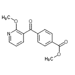 CAS#: 898785-85-8, Methyl 4-[(2-methoxy-3-pyridinyl)carbonyl]benzoate
