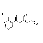 CAS#: 898785-93-8, 3-[2-(2-Methoxy-3-pyridinyl)-2-oxoethyl]benzonitrile