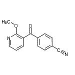 CAS 登录号：898785-95-0， 4-[(2-甲氧基-3-吡啶基)羰基]苯甲腈