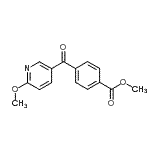 CAS 登录号：898786-08-8， 甲基4-[(6-甲氧基-3-吡啶基)羰基]苯甲酸酯