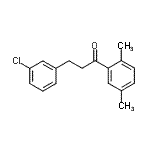 CAS 登录号：898787-07-0， 3-(3-氯苯基)-1-(2,5-二甲基苯基)-1-丙酮