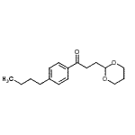 CAS 登录号：898787-13-8， 1-(4-丁基苯基)-3-(1,3-二恶烷-2-基)-1-丙酮