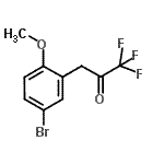 CAS 登录号：898787-45-6， 3-(5-溴-2-甲氧基苯基)-1,1,1-三氟丙酮