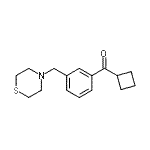 CAS#: 898788-08-4, Cyclobutyl[3-(4-thiomorpholinylmethyl)phenyl]methanone