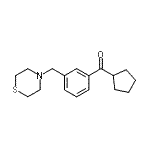 CAS#: 898788-11-9, Cyclopentyl[3-(4-thiomorpholinylmethyl)phenyl]methanone
