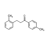 CAS 登录号：898789-10-1， 3-(2-甲基苯基)-1-(4-甲基苯基)-1-丙酮