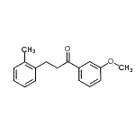 CAS 登录号：898789-16-7， 1-(3-甲氧基苯基)-3-(2-甲基苯基)-1-丙酮