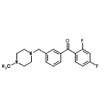 CAS#: 898789-31-6, (2,4-Difluorophenyl){3-[(4-methyl-1-piperazinyl)methyl]phenyl}methanone