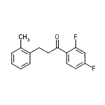 CAS 登录号：898790-08-4， 1-(2,4-二氟苯基)-3-(2-甲基苯基)-1-丙酮