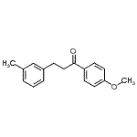 CAS 登录号：898790-41-5， 1-(4-甲氧基苯基)-3-(3-甲基苯基)-1-丙酮