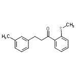 CAS 登录号：898790-55-1， 3-(3-甲基苯基)-1-[2-(甲硫基)苯基]-1-丙酮