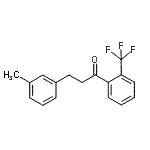 CAS 登录号：898791-02-1， 3-(3-甲基苯基)-1-[2-(三氟甲基)苯基]-1-丙酮