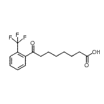 CAS 登录号：898791-04-3， 8-氧代-8-[2-(三氟甲基)苯基]辛酸