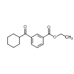 CAS#: 898792-20-6, Ethyl 3-(cyclohexylcarbonyl)benzoate