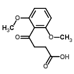 CAS#: 898792-45-5, 4-(2,6-Dimethoxyphenyl)-4-oxobutanoic acid