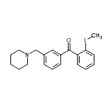 CAS#: 898792-84-2, [2-(Methylsulfanyl)phenyl][3-(1-piperidinylmethyl)phenyl]methanone