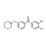 CAS#: 898793-28-7, (3-Chloro-4-fluorophenyl)[3-(1-piperidinylmethyl)phenyl]methanone
