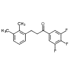 CAS 登录号：898793-39-0， 3-(2,3-二甲基苯基)-1-(3,4,5-三氟苯基)-1-丙酮