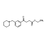 CAS 登录号：898793-74-3， 乙基4-氧代-4-[3-(1-哌啶基甲基)苯基]丁酸酯