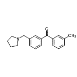 CAS#: 898793-94-7, (3-Methylphenyl)[3-(1-pyrrolidinylmethyl)phenyl]methanone
