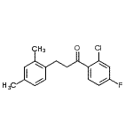 CAS 登录号：898794-38-2， 1-(2-氯-4-氟苯基)-3-(2,4-二甲基苯基)-1-丙酮