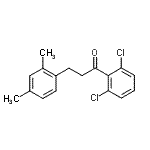 CAS 登录号：898794-62-2， 1-(2,6-二氯苯基)-3-(2,4-二甲基苯基)-1-丙酮