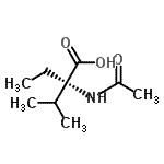 CAS 登录号：898814-79-4， (2S)-2-乙酰氨基-2-乙基-3-甲基丁酸