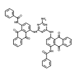 CAS#: 89923-46-6, N,N'-{(6-Amino-1,3,5-triazine-2,4-diyl)bis[imino(9,10-dioxo-9,10-dihydroanthracene-4,1-diyl)]}dibenzamide