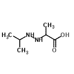 CAS 登录号：89937-50-8， 2-(2-异丙基肼基)丙酸