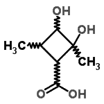 CAS#: 89941-76-4, 2,3-Dihydroxy-2,4-dimethylcyclobutanecarboxylic acid