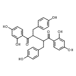 CAS#: 89945-88-0, 1,4-Bis(2,4-dihydroxyphenyl)-2,3-bis(4-hydroxybenzyl)-1,4-butanedione
