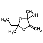 CAS#: 89995-42-6, 2-Ethyl-2,4,4-trimethyl-5-methylene-1,3-dioxolane