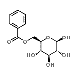CAS#: 90-75-5, [(2R,3S,4S,5R,6R)-3,4,5,6-tetrahydroxytetrahydropyran-2-yl]methyl benzoate