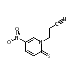 CAS#: 90004-27-6, 3-(5-Nitro-2-thioxo-1(2H)-pyridinyl)propanenitrile
