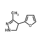 CAS 登录号：90006-91-0， 4-(2-呋喃基)-3-甲基-4,5-二氢-1H-吡唑