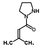 CAS 登录号：900188-99-0， 3-甲基-1-(1-吡唑烷基)-2-丁烯-1-酮