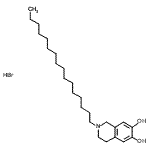CAS#: 900784-85-2, 2-Hexadecyl-1,2,3,4-tetrahydro-6,7-isoquinolinediol hydrobromide (1:1)