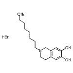 CAS 登录号：900784-96-5， 2-辛基-1,2,3,4-四氢-6,7-异喹啉二醇氢溴酸盐(1:1)