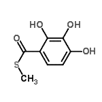 CAS#: 90111-42-5, S-Methyl 2,3,4-trihydroxybenzenecarbothioate