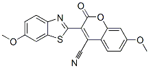 CAS#: 90146-03-5, 7-Methoxy-3-(6-methoxybenzothiazol-2-yl)-2-oxo-2H-1-benzopyran-4-carbonitrile