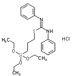 CAS#: 90210-35-8, 3-(Triethoxysilyl)propyl N,N'-diphenylcarbamimidothioate hydrochloride (1:1)
