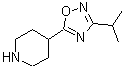 CAS#: 902837-35-8, 4-(3-Isopropyl-1,2,4-oxadiazol-5-yl)piperidine