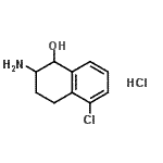 CAS#: 90401-39-1, 2-Amino-5-chloro-1,2,3,4-tetrahydro-1-naphthalenol hydrochloride (1:1)