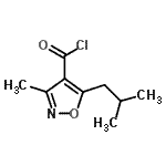 CAS#: 90415-81-9, 5-Isobutyl-3-methyl-1,2-oxazole-4-carbonyl chloride