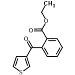 CAS 登录号：904633-30-3， 乙基2-(3-噻吩基羰基)苯甲酸酯