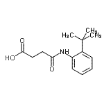 CAS 登录号：904807-77-8， 4-{[2-(2-甲基-2-丙基)苯基]氨基}-4-氧代丁酸