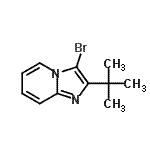 CAS#: 904813-48-5, 3-Bromo-2-(2-methyl-2-propanyl)imidazo[1,2-a]pyridine
