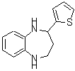 CAS#: 904813-50-9, 2-(2-Thienyl)-2,3,4,5-tetrahydro-1H-1,5-benzodiazepine