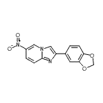 CAS#: 904813-81-6, 2-(1,3-Benzodioxol-5-yl)-6-nitroimidazo[1,2-a]pyridine