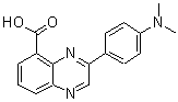 CAS 登录号：904815-20-9， 3-[4-(二甲基氨基)苯基]-5-喹喔啉羧酸